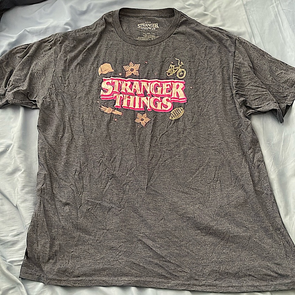 Netflix stranger things adult blue t shirt